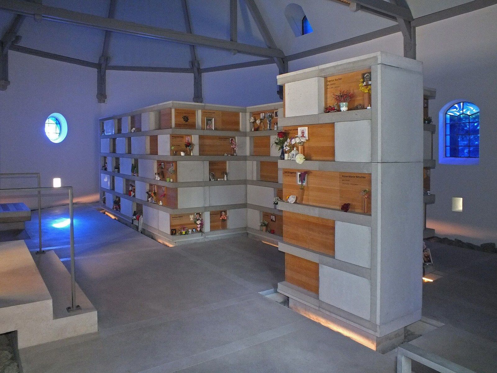 Innenraum des Kolumbariums – Friedhof Kleinzschocher