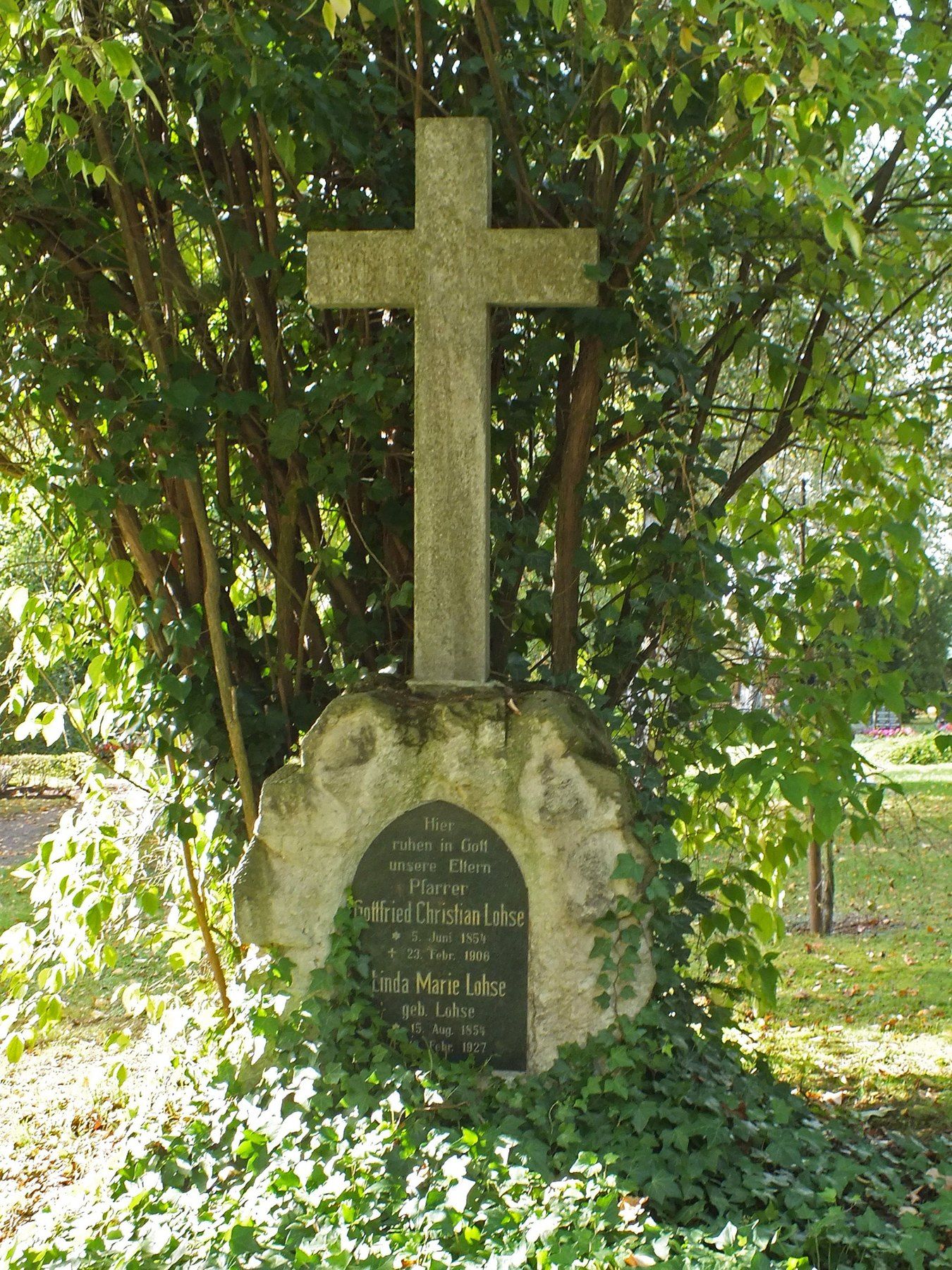 Grabstätte von Gottfried Christian Lohse – Friedhof Kleinzschocher
